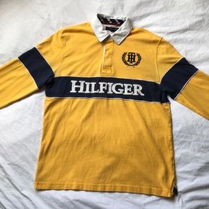 VINTAGE Tommy Hilfiger Longsleeve Rugby Polo